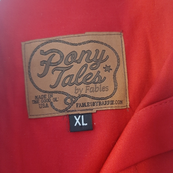 NWOT Riley Fringe dress in red and white Fables by Barrie western rockabilly - Picture 6 of 11